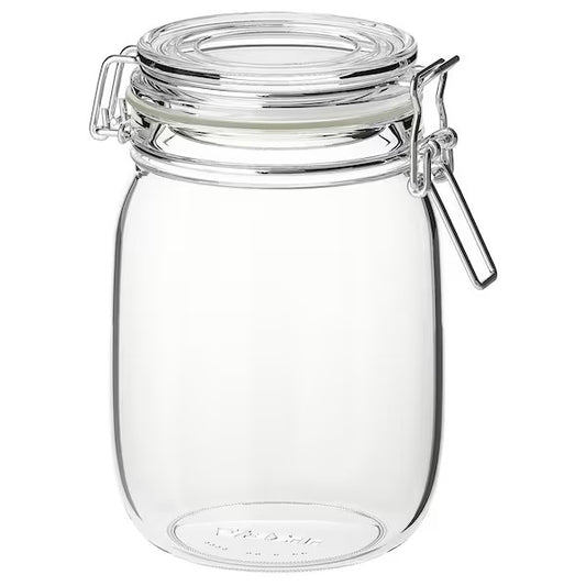 KORKEN Jar with lid 1L