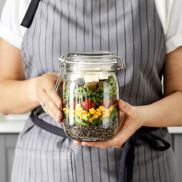 KORKEN Jar with lid 1L