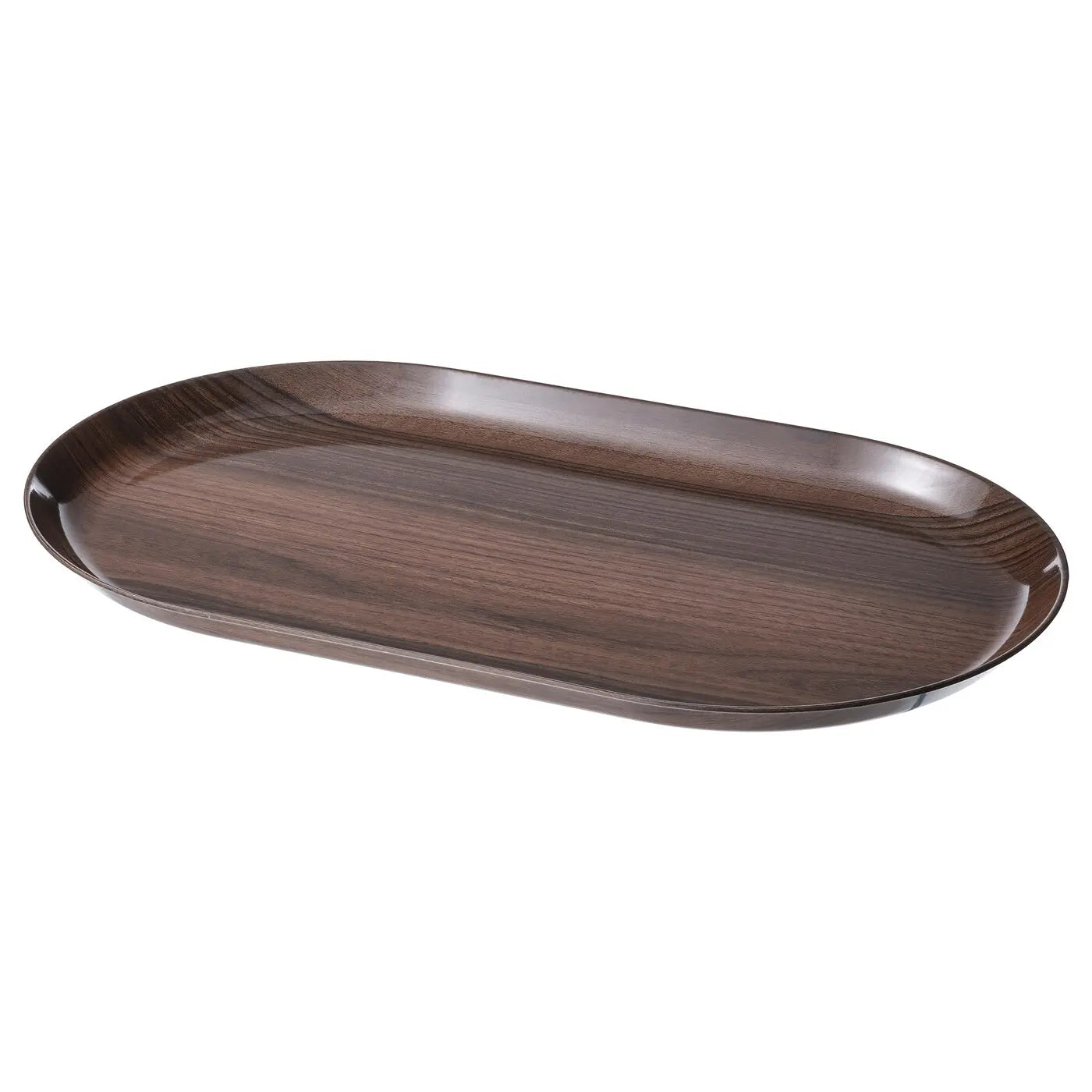 KRÖSAMOS tray, walnut effect, 30x50 cm