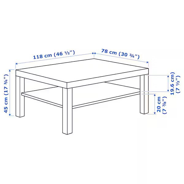 LACK Coffee table, White