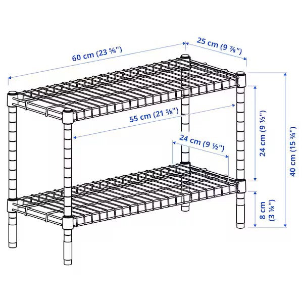 OLAUS Shelving unit, galvanised,
