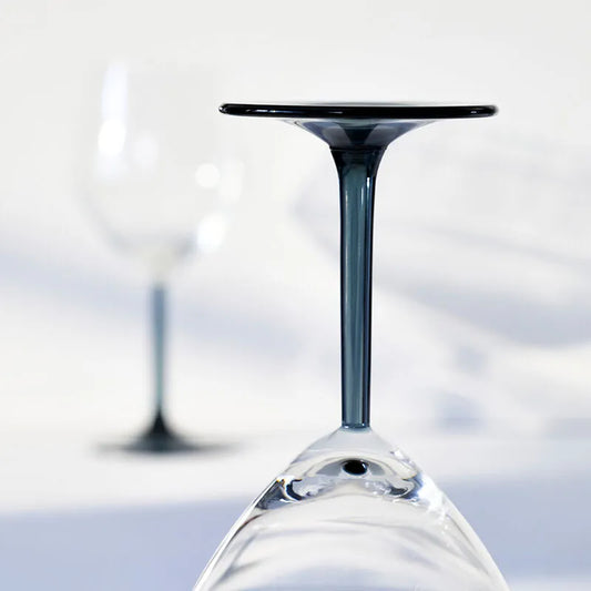 RÖDRÄKA Juice Glass, blue-grey/clear glass, 25 cl