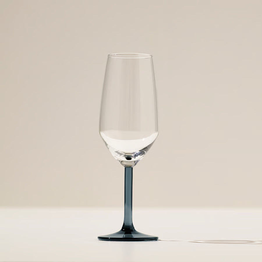 RÖDRÄKA Juice Glass, blue-grey/clear glass, 25 cl