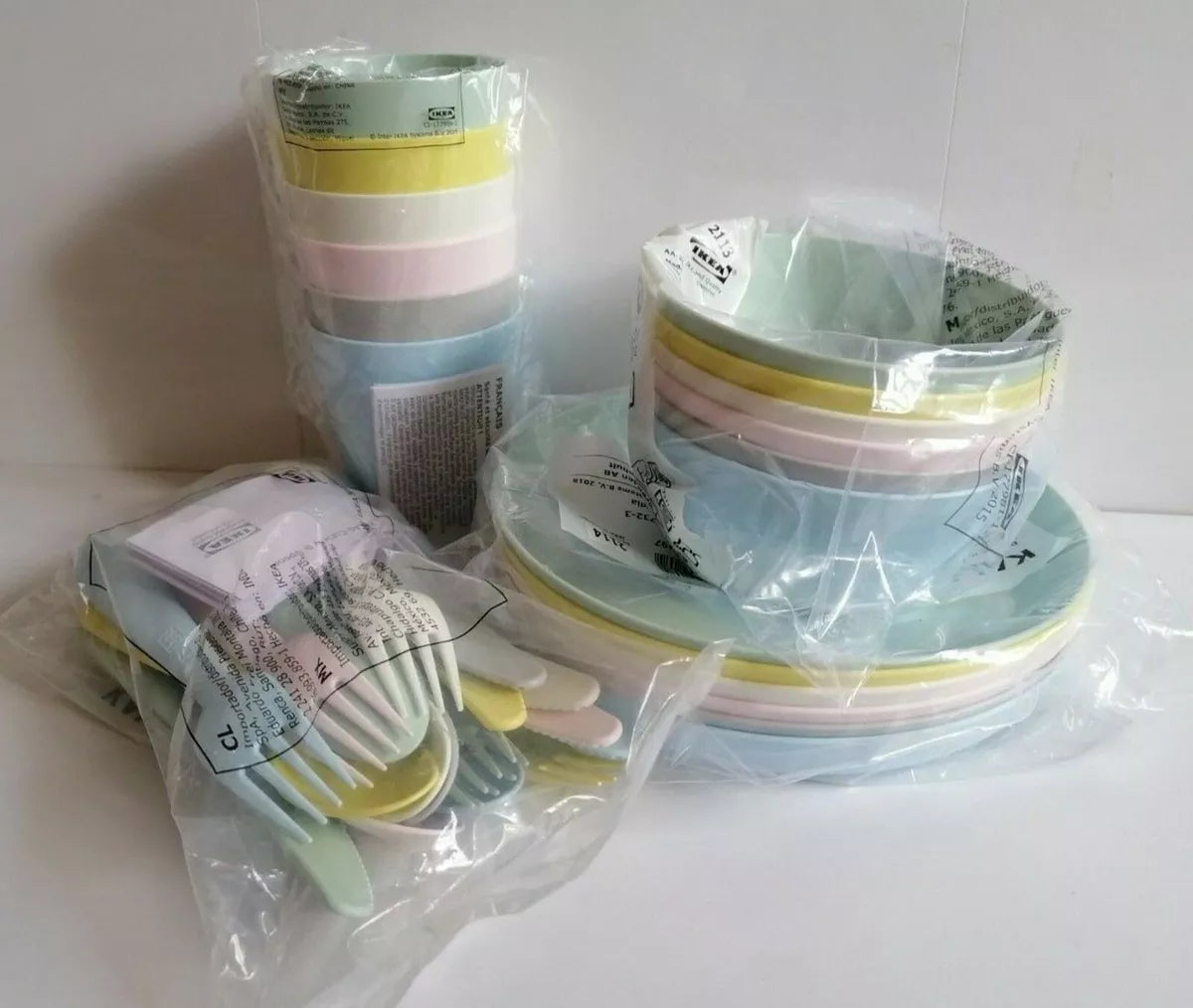 KALAS 18-piece cutlery set, mixed colours