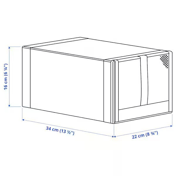 SKUBB Shoe box, white,