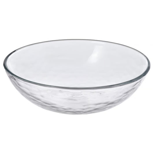 STRANDKRABBA Bowl, glass/transparent, 15 cm