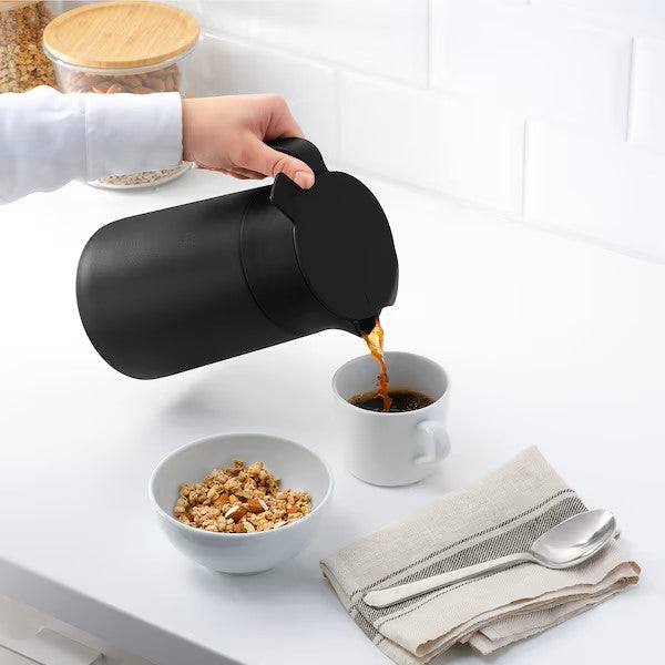 UNDERLÄTTA Vacuum flask, black