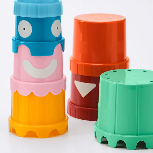 UPPSTÅ Building beakers, multi colour